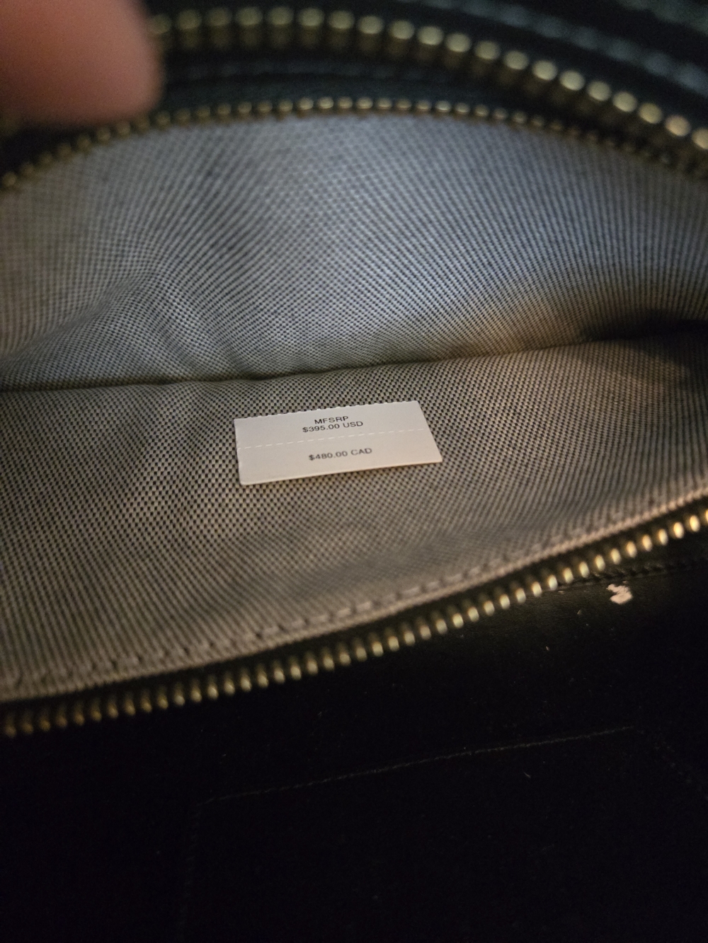 Coach Swing Zip Black Leather Shoulder Bag - Picture 6 of 11